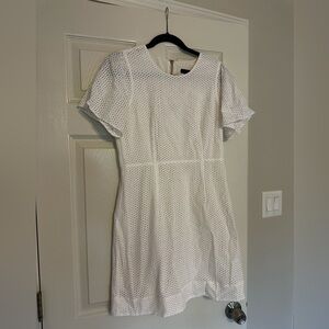 J. Crew White Eyelet Mini Dress